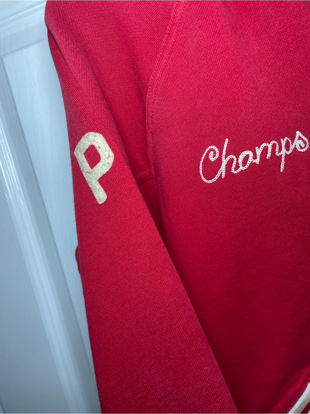 Vintage Polo Ralph Lauren Varsity Jacket Indian Head Chief Champs Red Size M - Picture 7 of 16